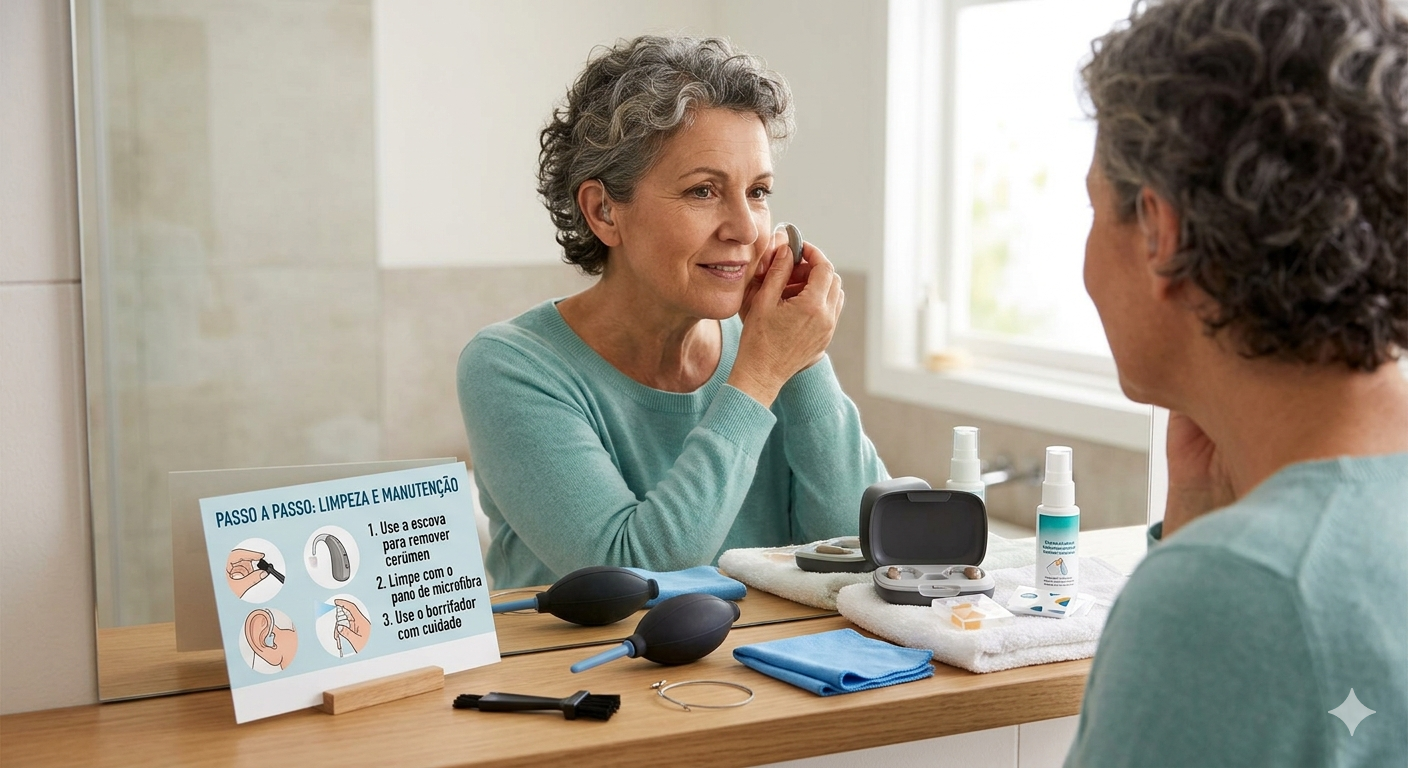 Aparelhos Auditivos: Como Usar Corretamente e Fazer a Limpeza Adequada